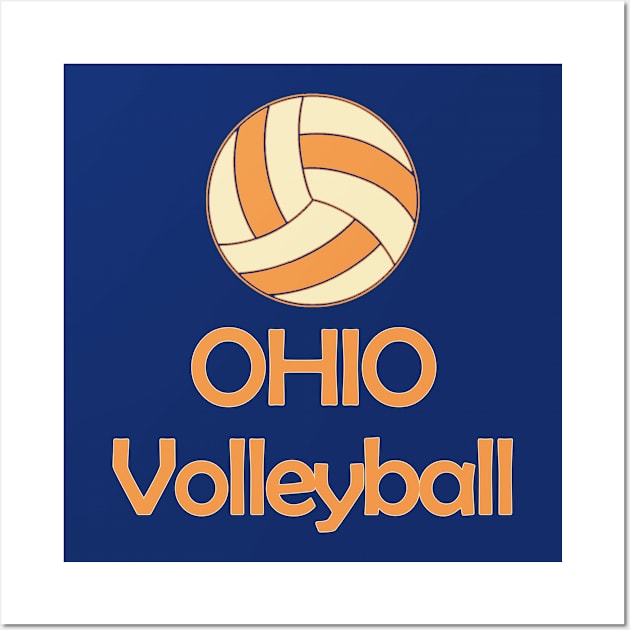 Ohio Volleyball Wall Art by Grigory